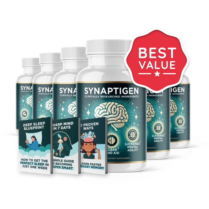 Synaptigen Cognitive Support — 6 Bottle / 180 Day Pack