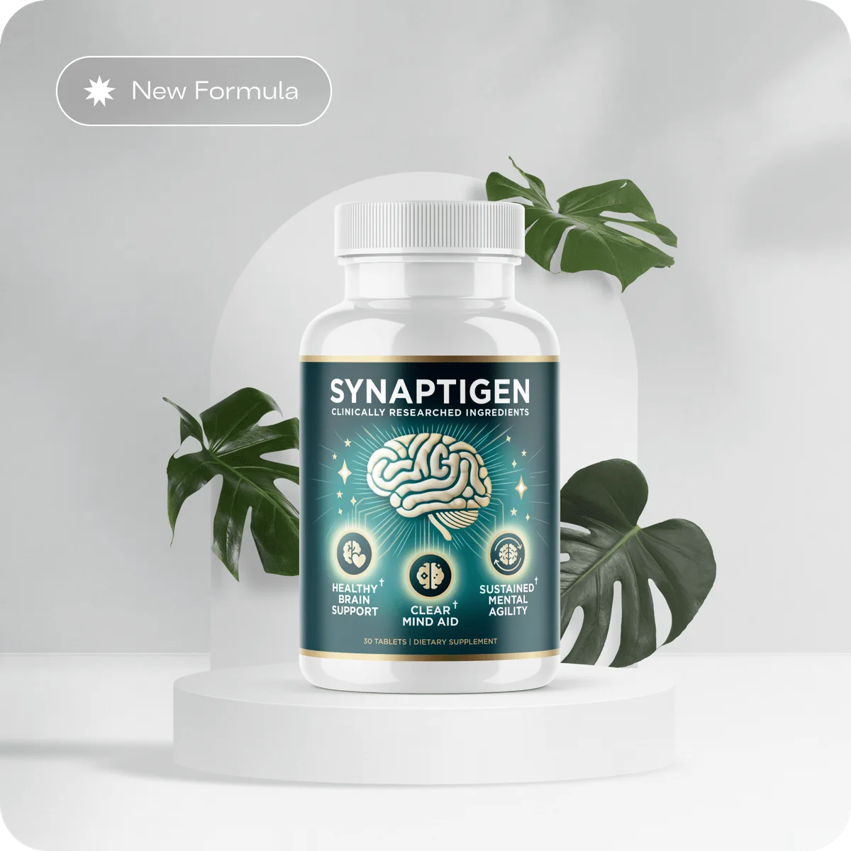 Synaptigen Cognitive Support — Front Label